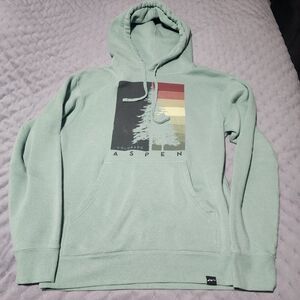 Tech Styles Aspen Graphic Hoodie - Light Mint Green